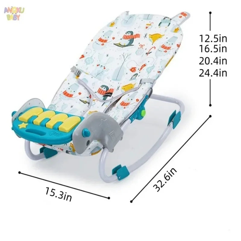 Chaise berçante pour bébé réglable sur 3 hauteurs — Monptitlou