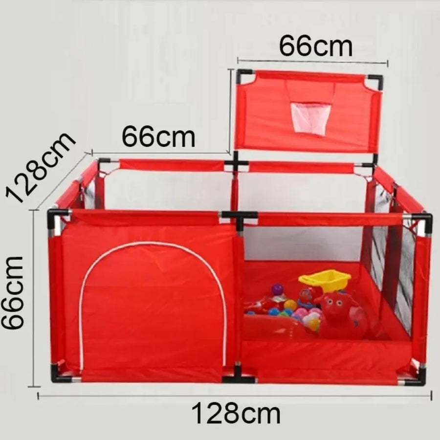 Parc de jeu pour bébé avec tapis matelassé