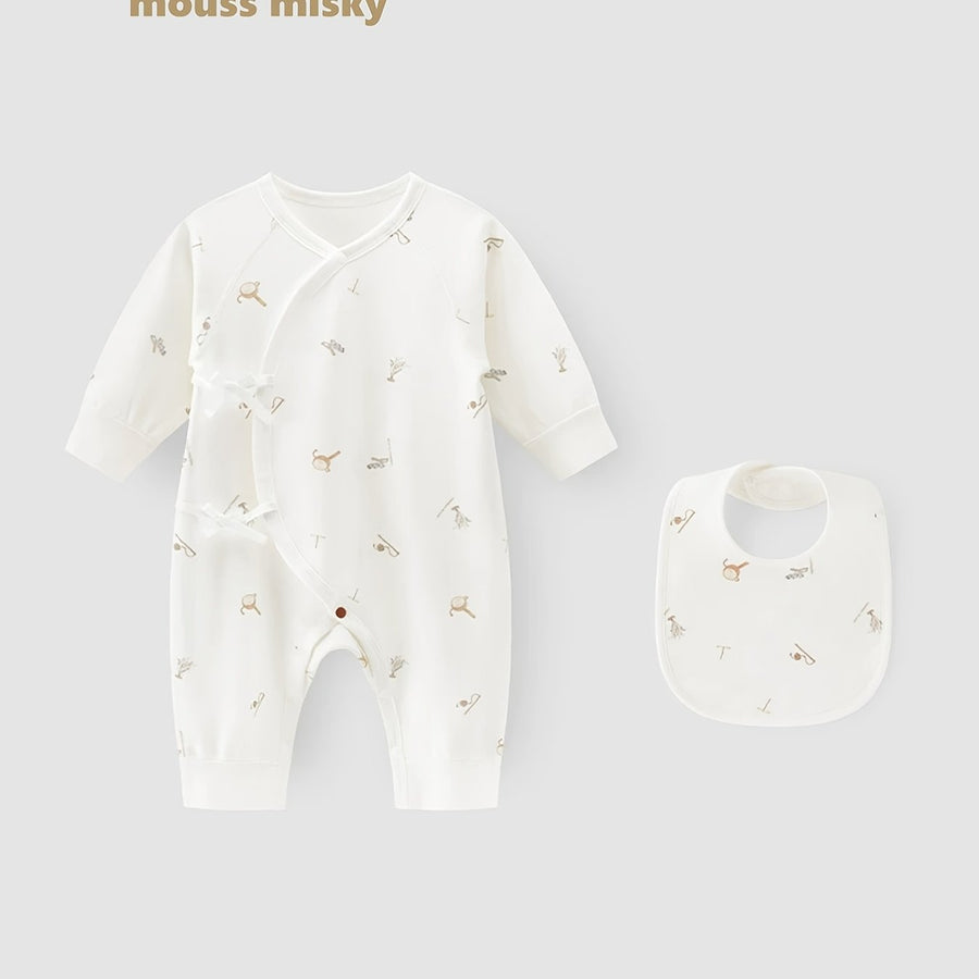 MOUSS MISKY Ensemble 2 pièces pour nouveau-né 0-3 mois : Body pyjama et — Monptitlou