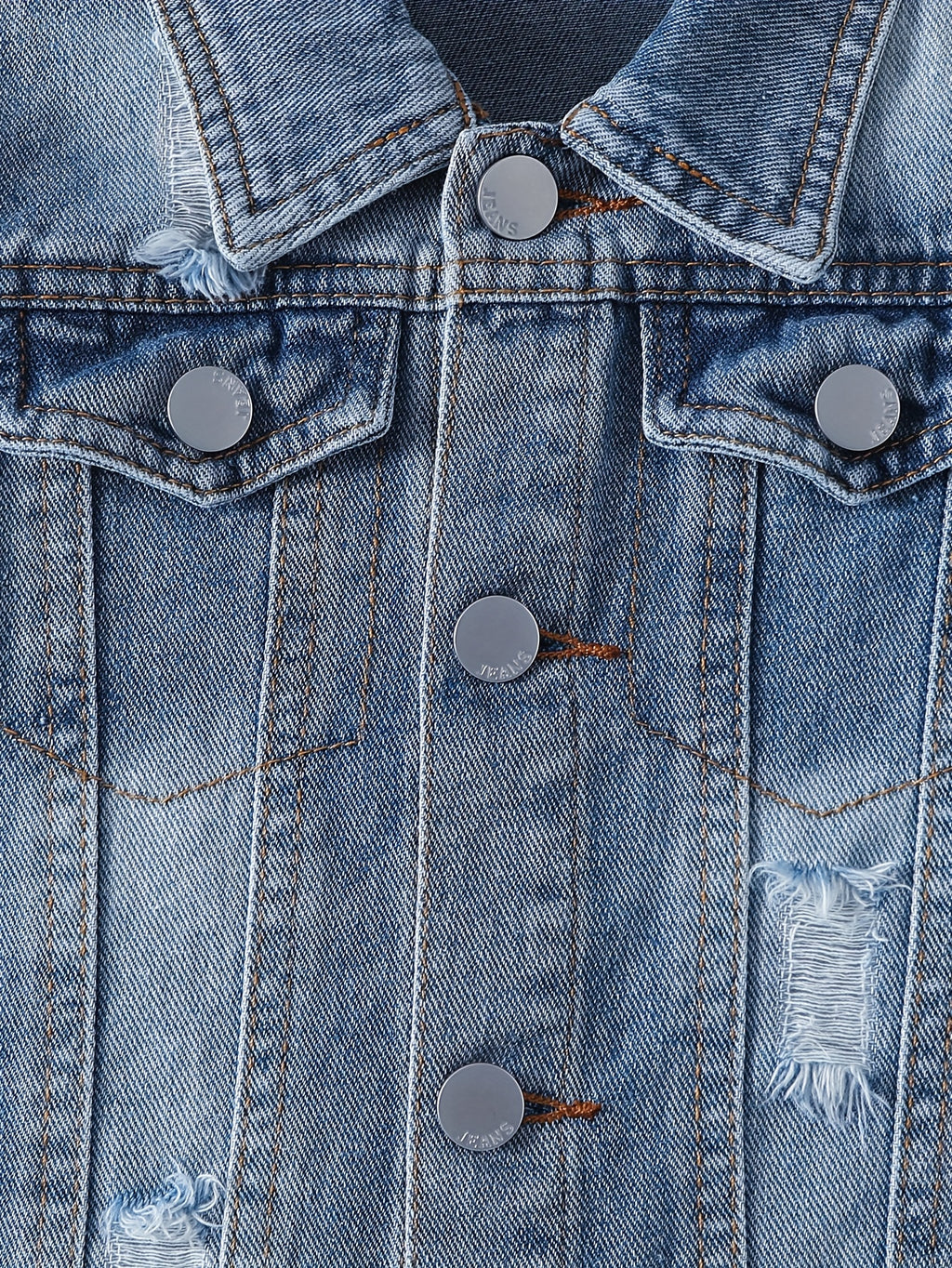 Veste en jean délavé bleu clair motif petit ours garçon, photo 21