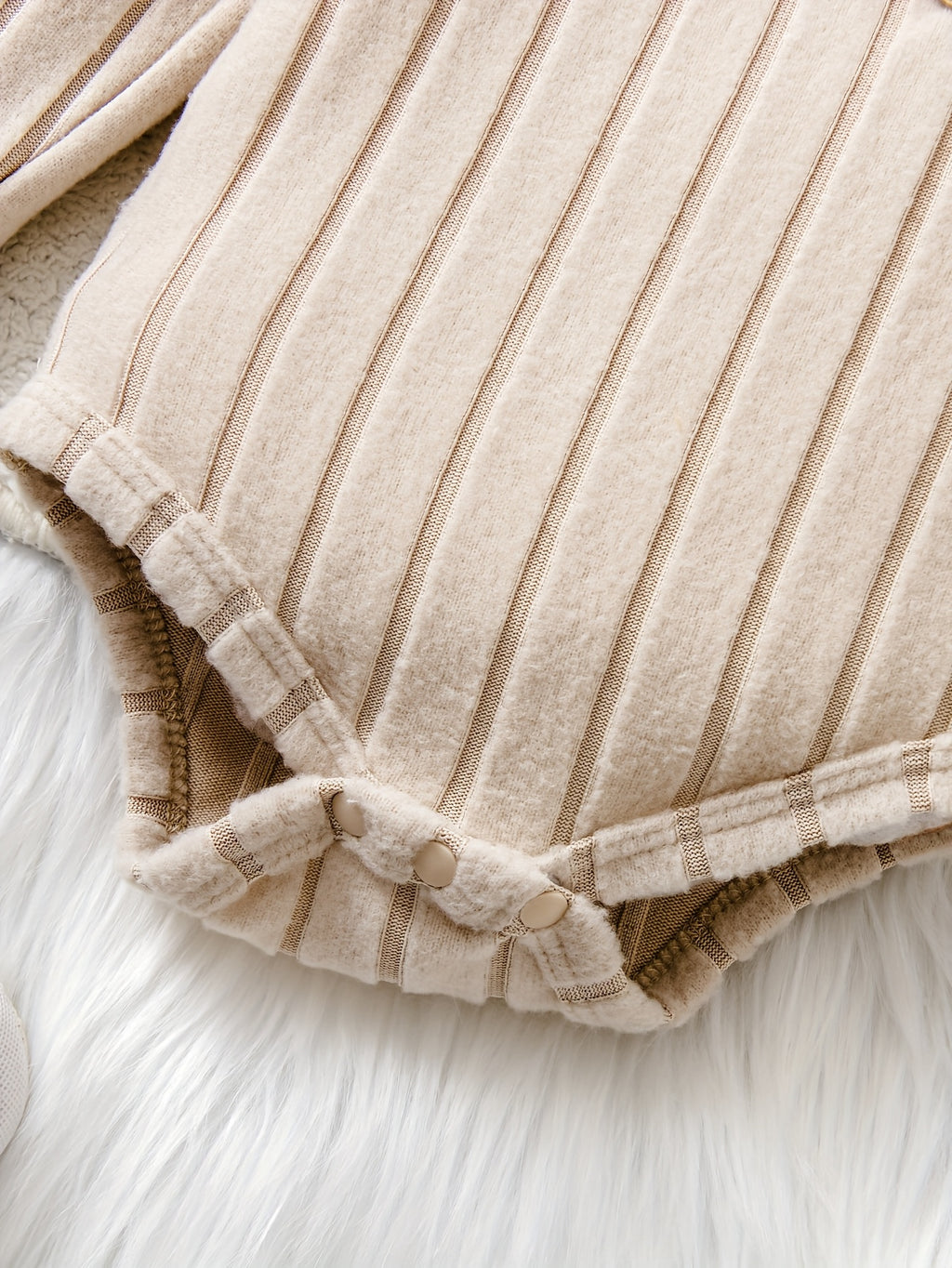 Ensemble 3 pièces pour garçons et filles : combinaison manches longues — Monptitlou