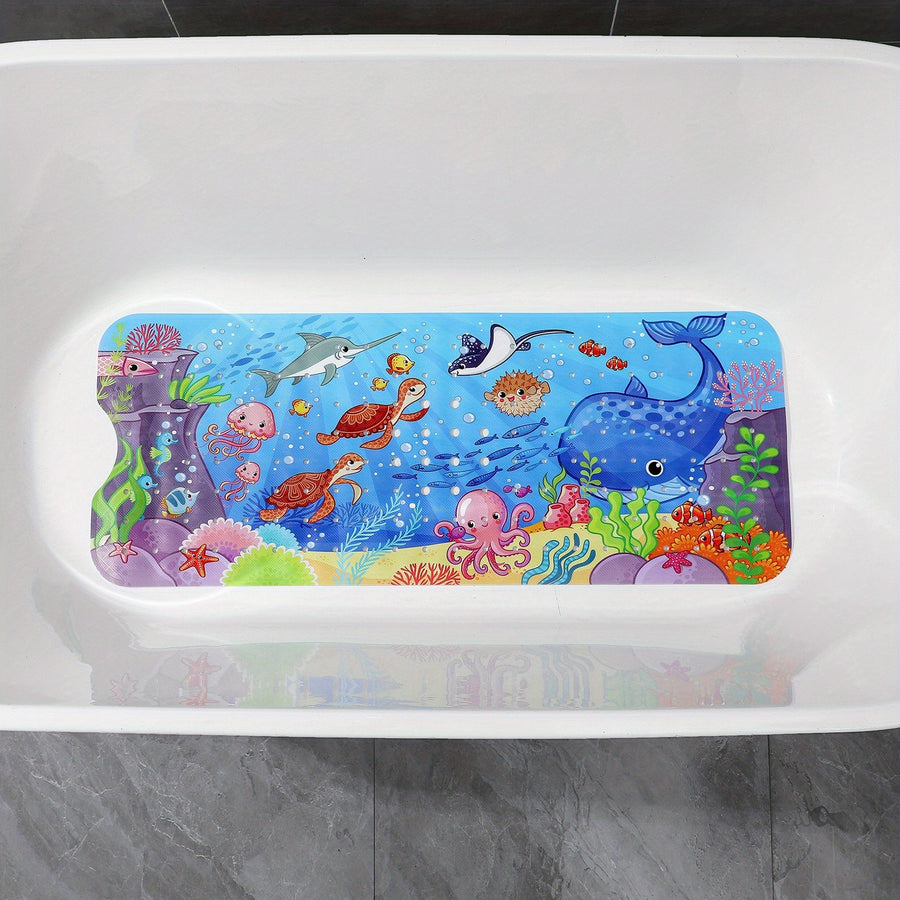 Tapis de bain antidérapant à motif de dessin animé pour la baignoire — Monptitlou