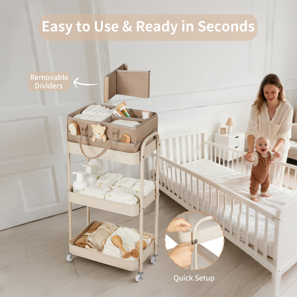 Chariot à Couches et Rangement — Monptitlou