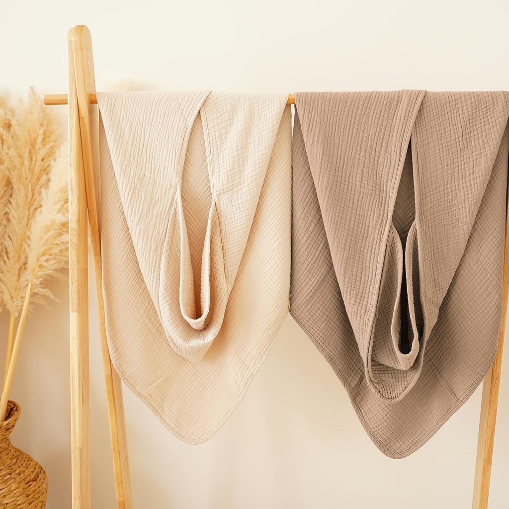 Serviettes de bain en gaze de couleur unie, conception épaissie — Monptitlou