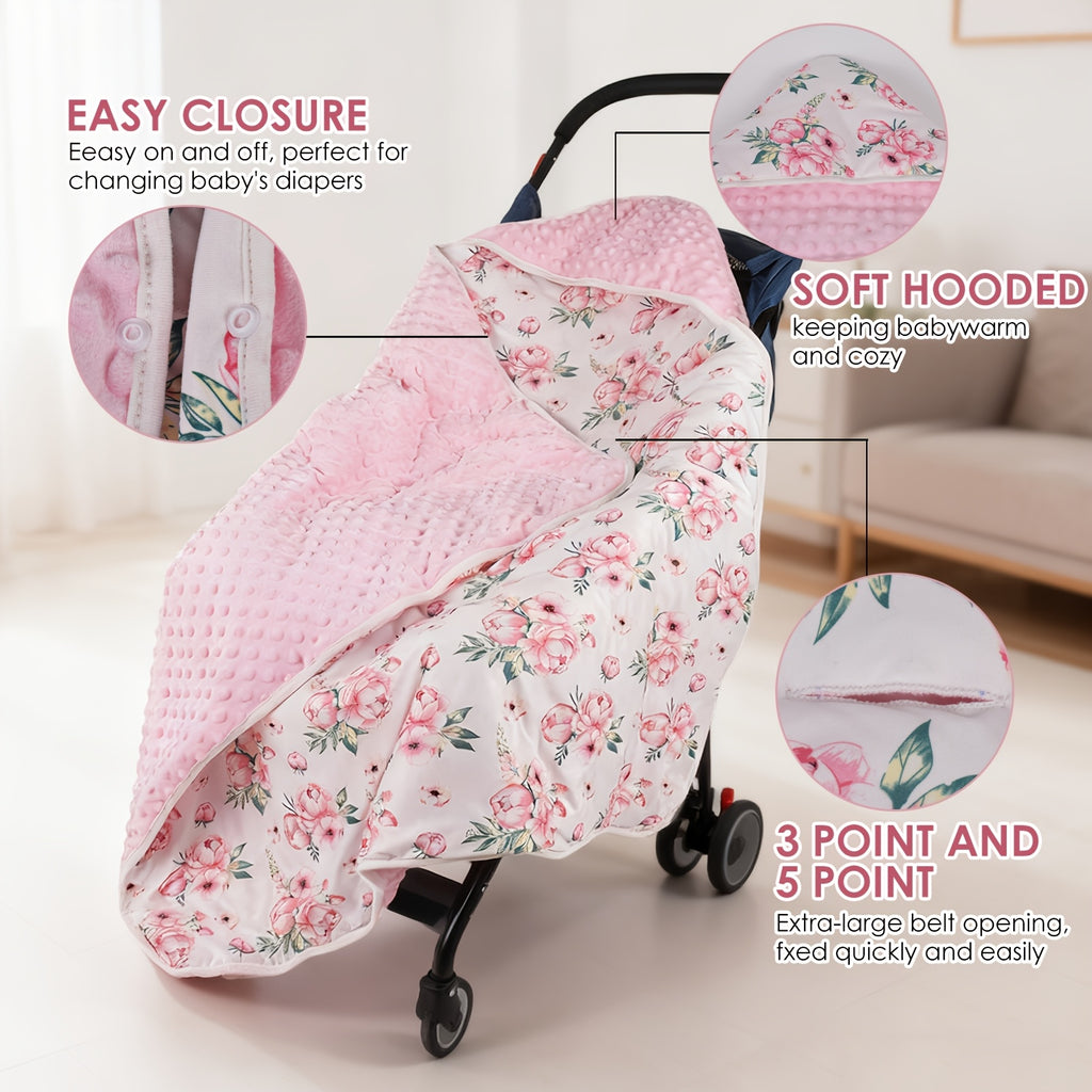 Couverture d'emmaillotage épaissie pour bébé automne/hiver — Monptitlou
