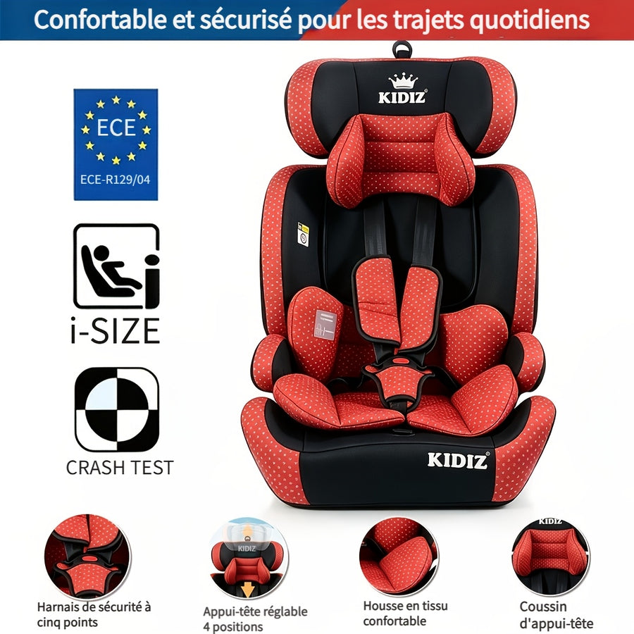 Siège auto I-Size 76-105 cm, ISOFIX et Top Tether
