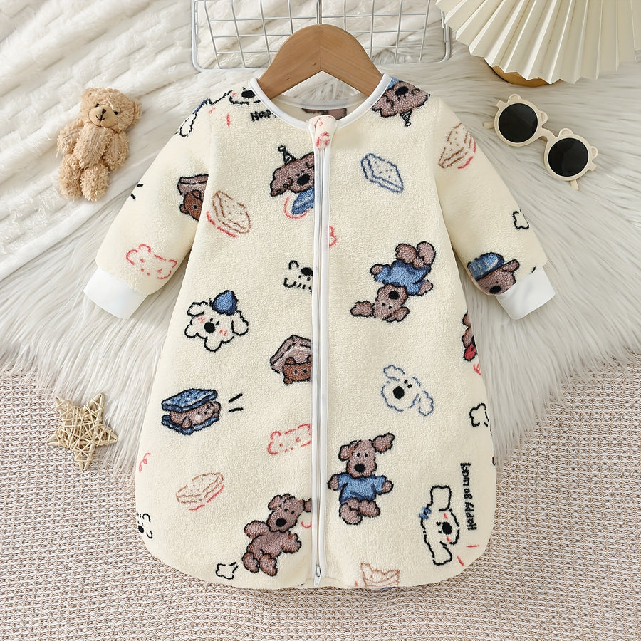 Cadeau de baptême et robe pour poupée bébé chiot Manches longues en — Monptitlou