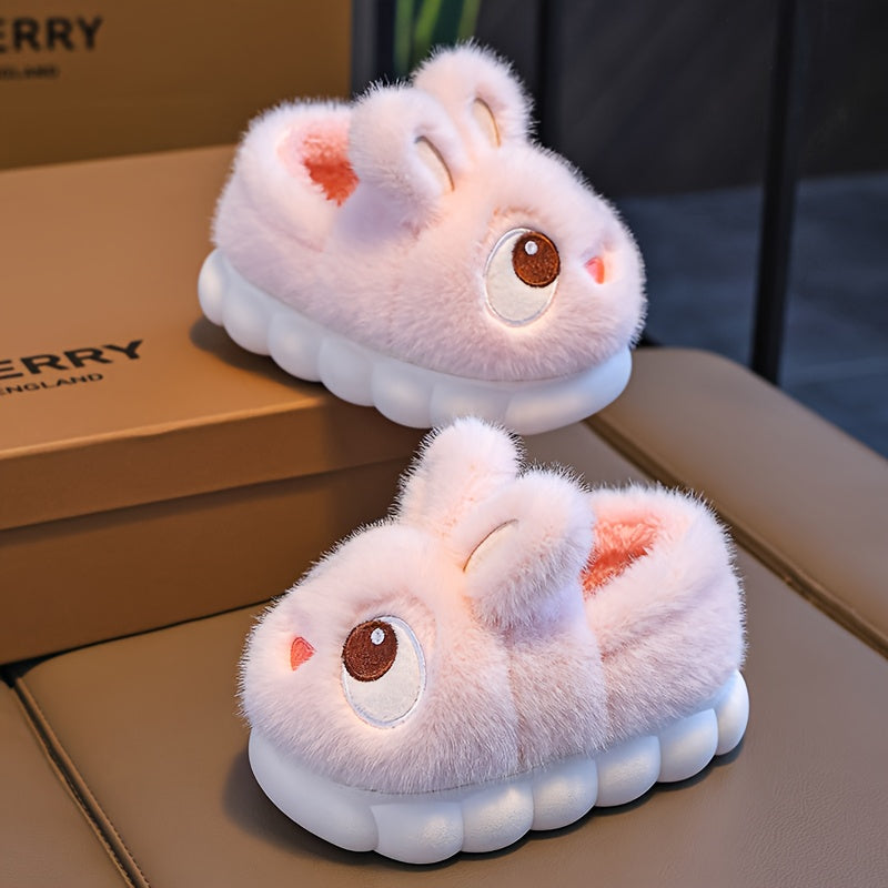 1 Paire de Pantoufles de Lapin en Peluche pour Jeunes — Monptitlou