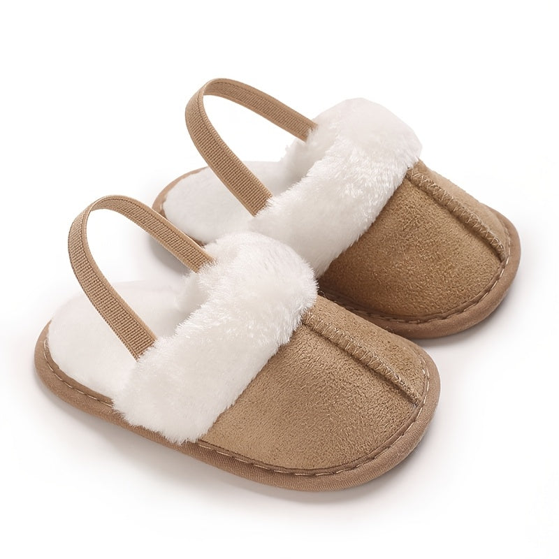 Chaussons Douillets en Peluche pour Bébé Fille — Monptitlou