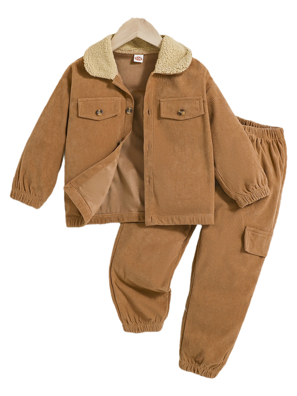 Ensemble 2 pièces pour garçon : veste confortable à manches longues en — Monptitlou