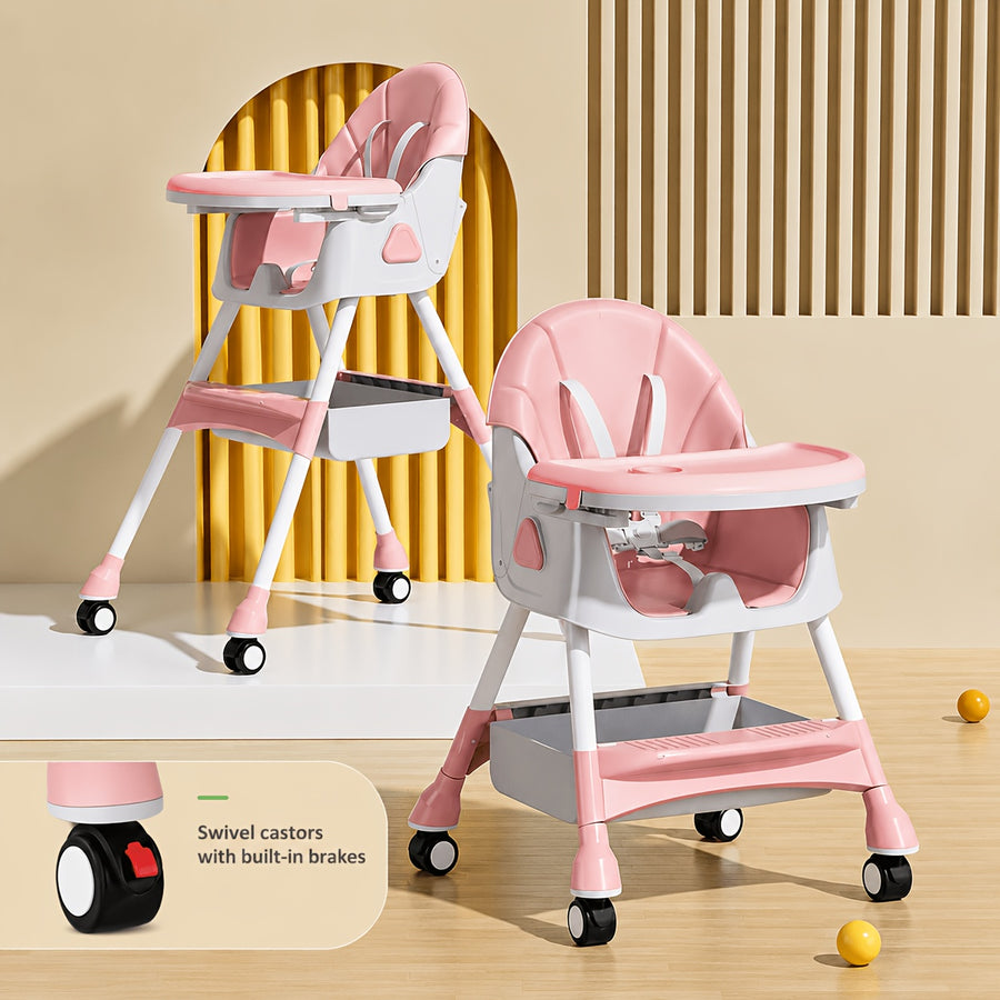 [Chaise 3-en-1 pliable] Chaise Haute Bébé 3-en-1, Pliable et Portable — Monptitlou