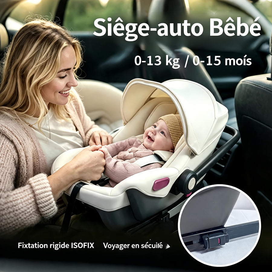 Siège auto de voyage pour bébé, siège auto pour nourrisson sans base