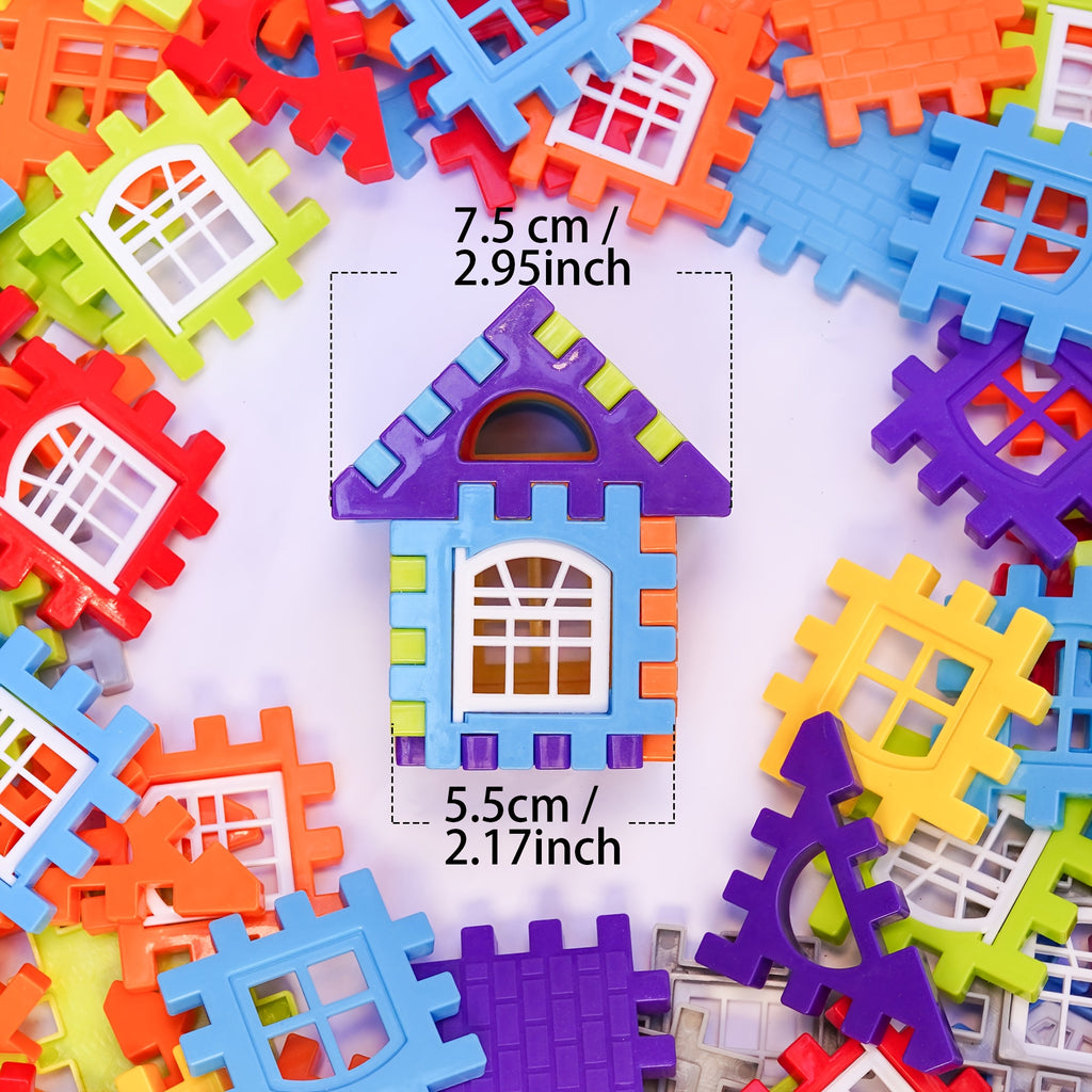 /70/100/125 pièces jeu de puzzles en plastique portable pour enfants à — Monptitlou