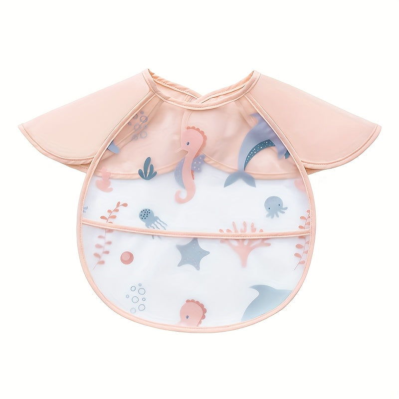 Bavoir à manches courtes, Bavoir à manches courtes pour bébé — Monptitlou