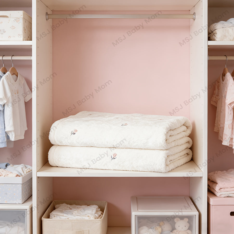 Couverture Chaude Brodée Tulipe pour Bébé — Monptitlou