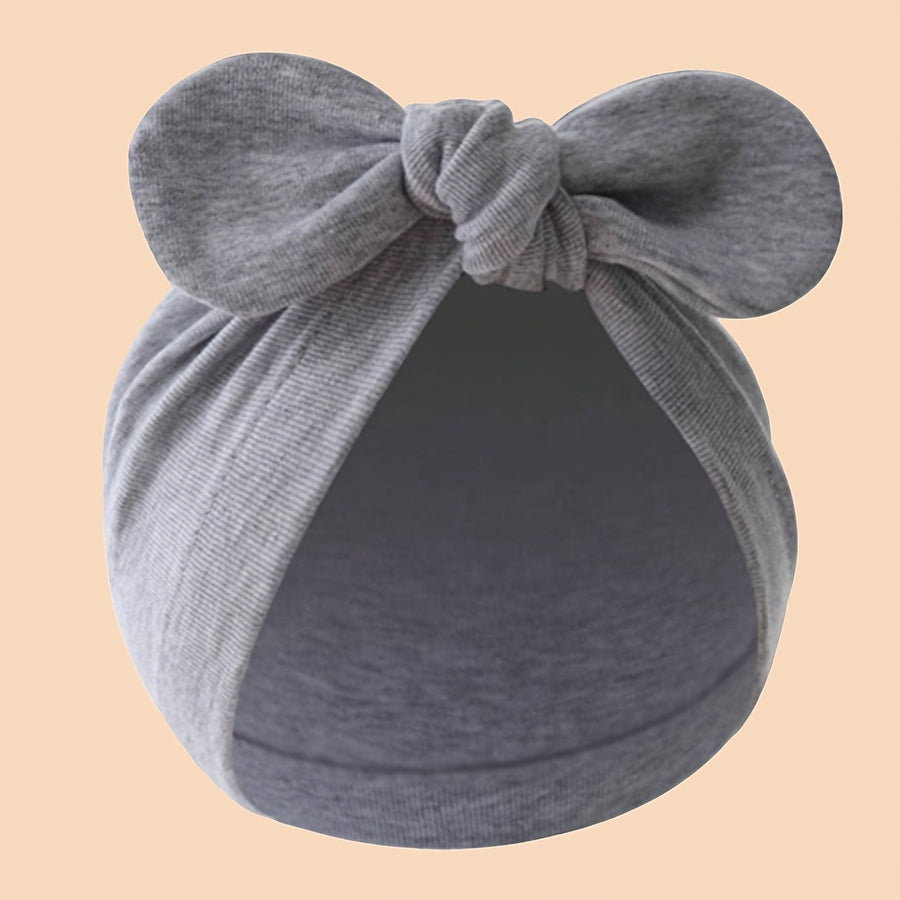 Bonnet Chaud et Doux pour Jeunes avec Nœud Papillon — Monptitlou