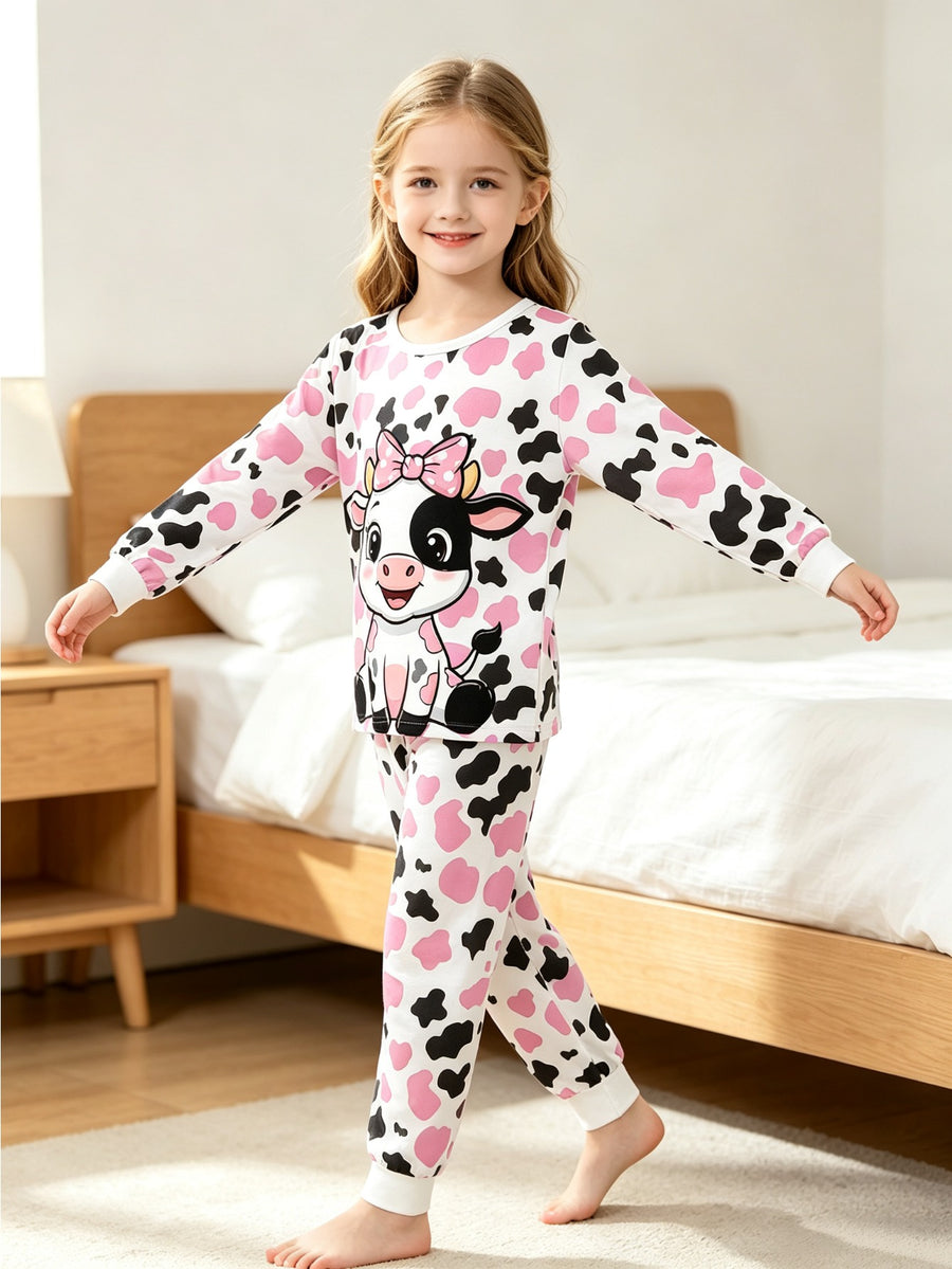 Pyjama à motif de vache tachetée