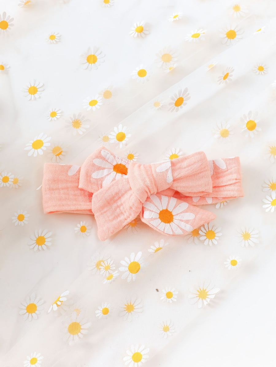 Romper bébé fille été style mignon avec motif petite marguerite — Monptitlou