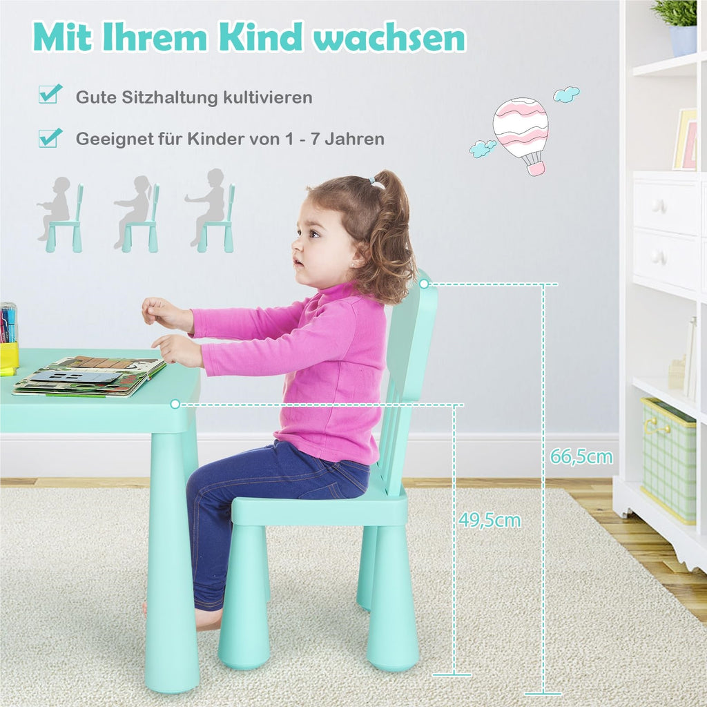 Ensemble de sièges pour enfants 3 pièces, table avec 2 chaises — Monptitlou