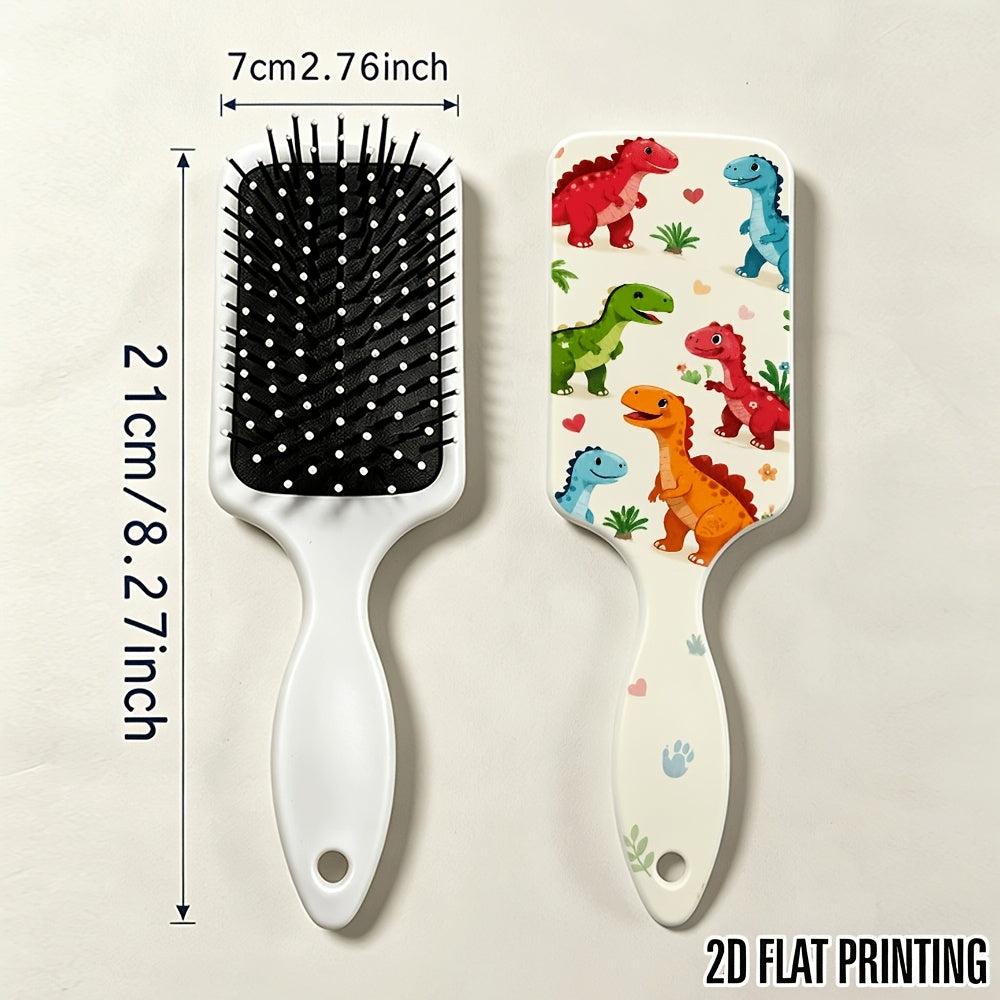 1 brosse à cheveux plate imprimée 2D avec des illustrations de — Monptitlou