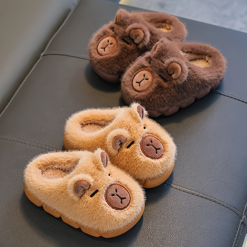 Chaussures d'hiver en peluche Capybara pour garçons et filles, bébés — Monptitlou