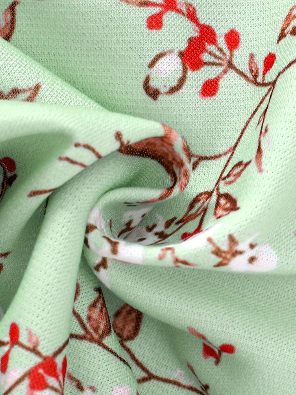 Pull à manches longues col rond imprimé floral pour enfant — Monptitlou