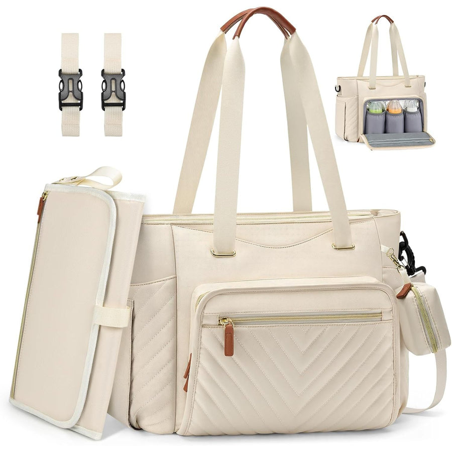 RAINSMORE Grand Sac à Couches avec Matelas à Langer et Porte-Tétine — Monptitlou