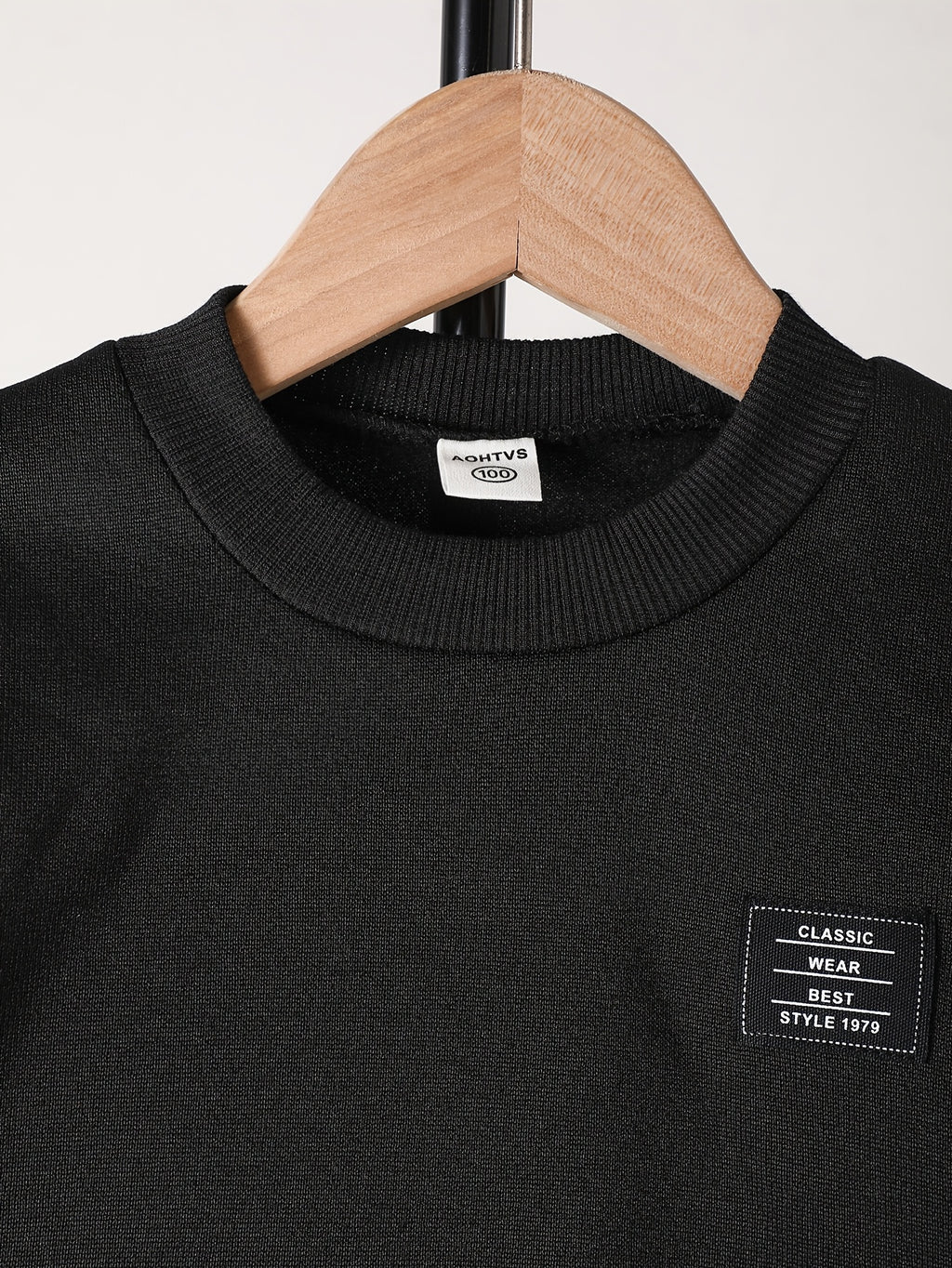 Ensemble 2 pièces. Ensemble de sweat-shirts décontractés à col ras du — Monptitlou