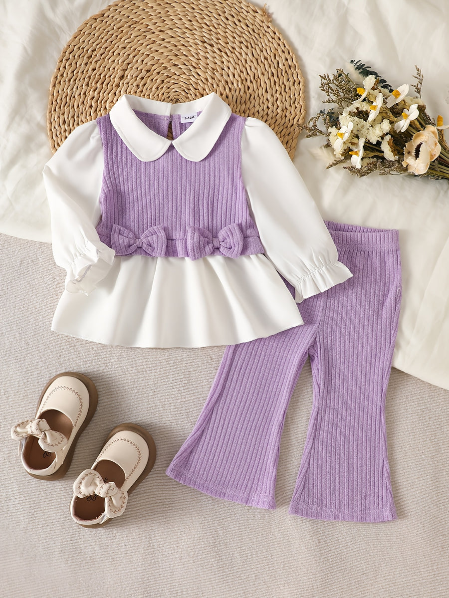 Ensemble contrasté réversible printemps/automne pour filles, photo 13