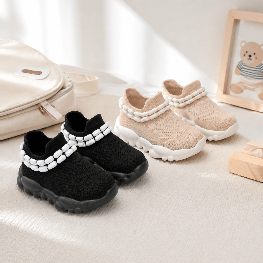 Baskets tricotées pour tout-petits garçons et filles — Monptitlou