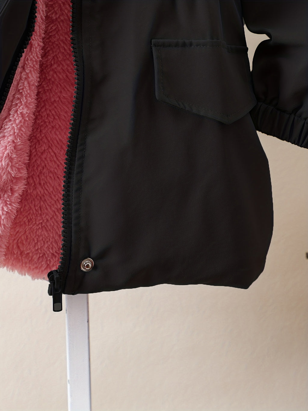 Manteau long à capuche doublé pour filles, automne hiver, décontracté — Monptitlou