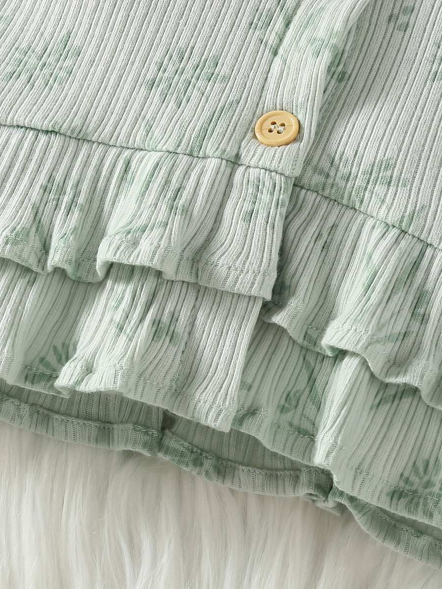 [Ensemble bébé 0-9 mois] 3 pièces Ensemble Bébé Fille 0-9 Mois Haut — Monptitlou
