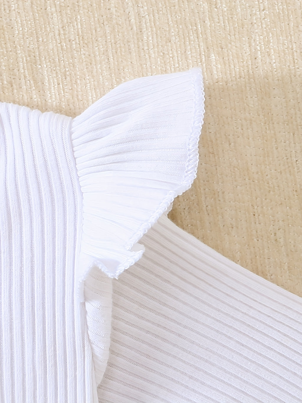 Ensemble pantalon à bretelles fleuries en velours côtelé et haut à — Monptitlou