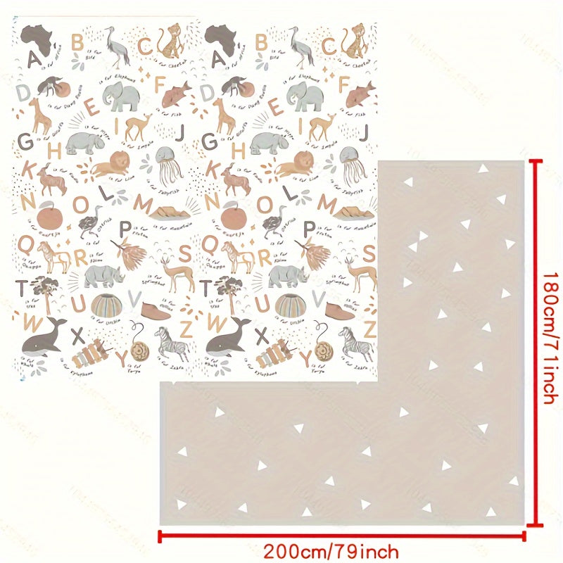 Tapis de jeu pliable XPE extra large double face avec alphabet — Monptitlou
