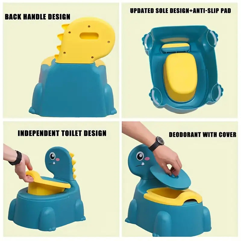 1 pot de toilette avec coussin doux et couvercle d'apprentissage — Monptitlou