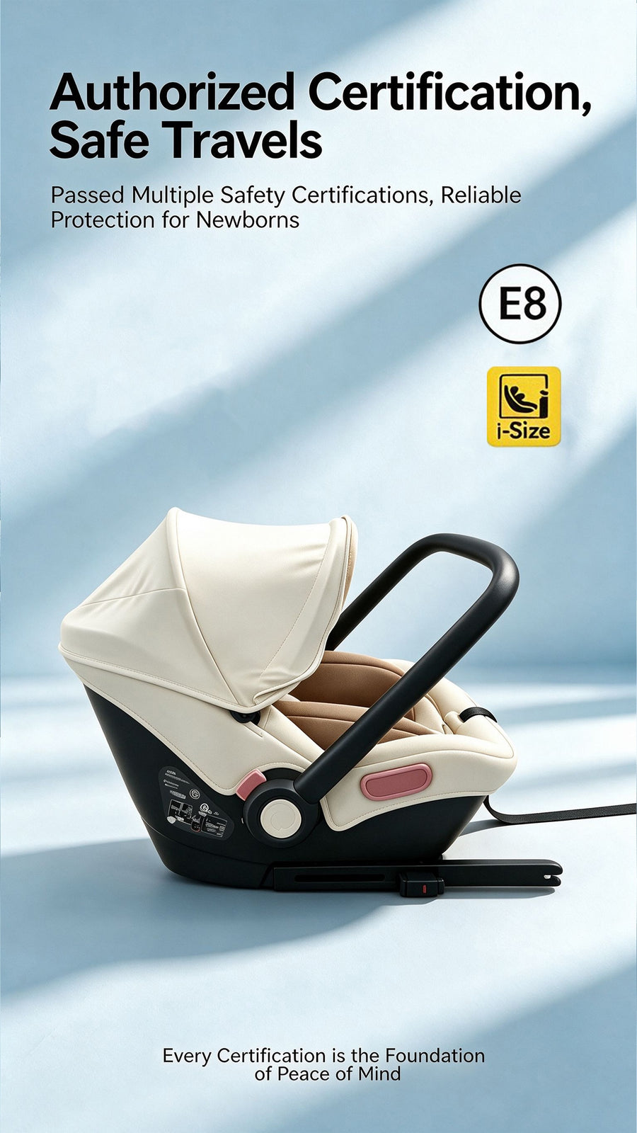 Siège auto de voyage pour bébé, siège auto pour nourrisson sans base — Monptitlou