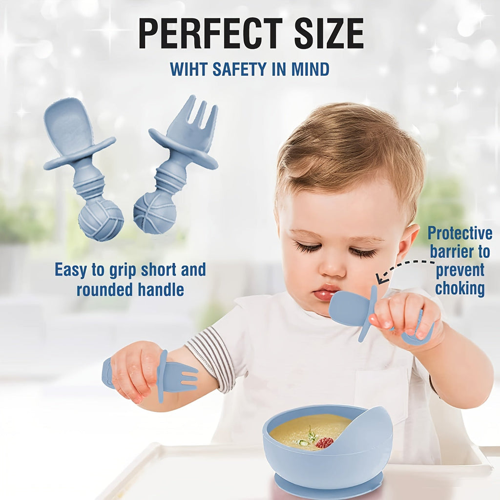 Ensemble d'alimentation pour bébé en silicone, 10 pièces, accessoires de sevrage par soi-même, avec séparateurs à ventou