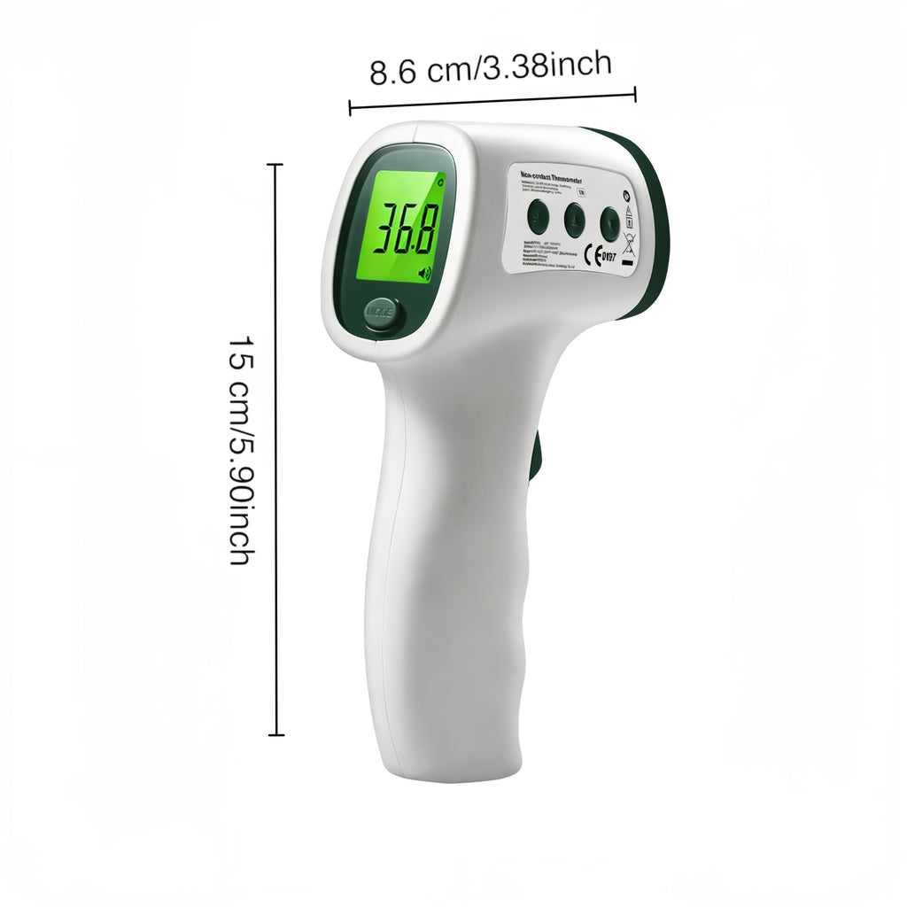 Thermomètre frontal et auriculaire sans contact, alarme de fièvre — Monptitlou