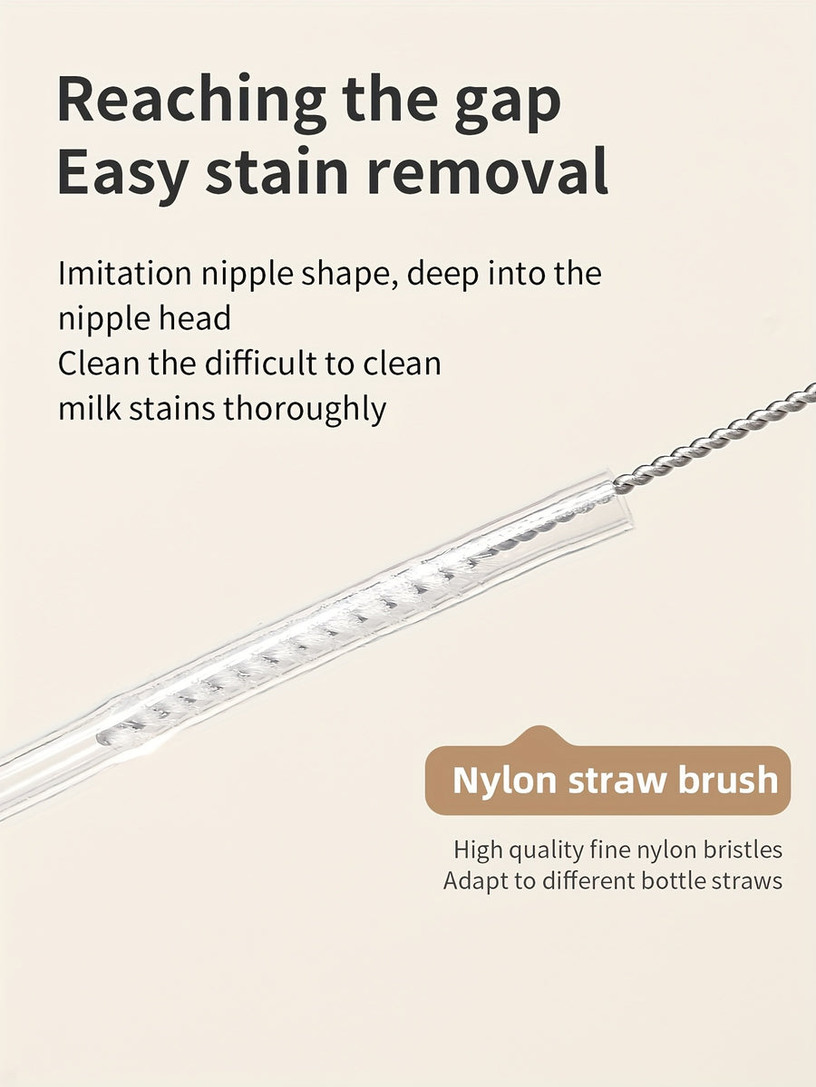 Brosse à biberon en silicone ; Outil de nettoyage de tétines et de — Monptitlou