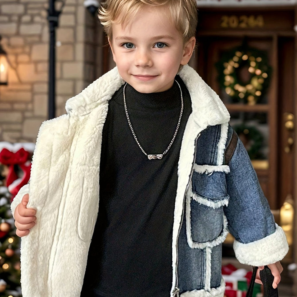 Veste de neige d'hiver pour bébés et jeunes enfants, style Noël — Monptitlou