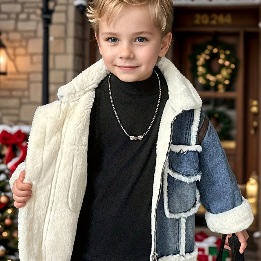 Veste de neige d'hiver pour bébés et jeunes enfants, style Noël — Monptitlou