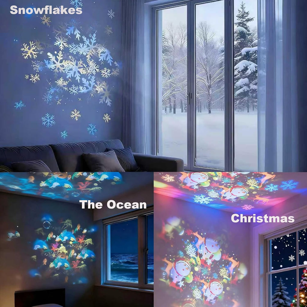 [Projection océan étoiles] Lampe de table à projection LED créative — Monptitlou