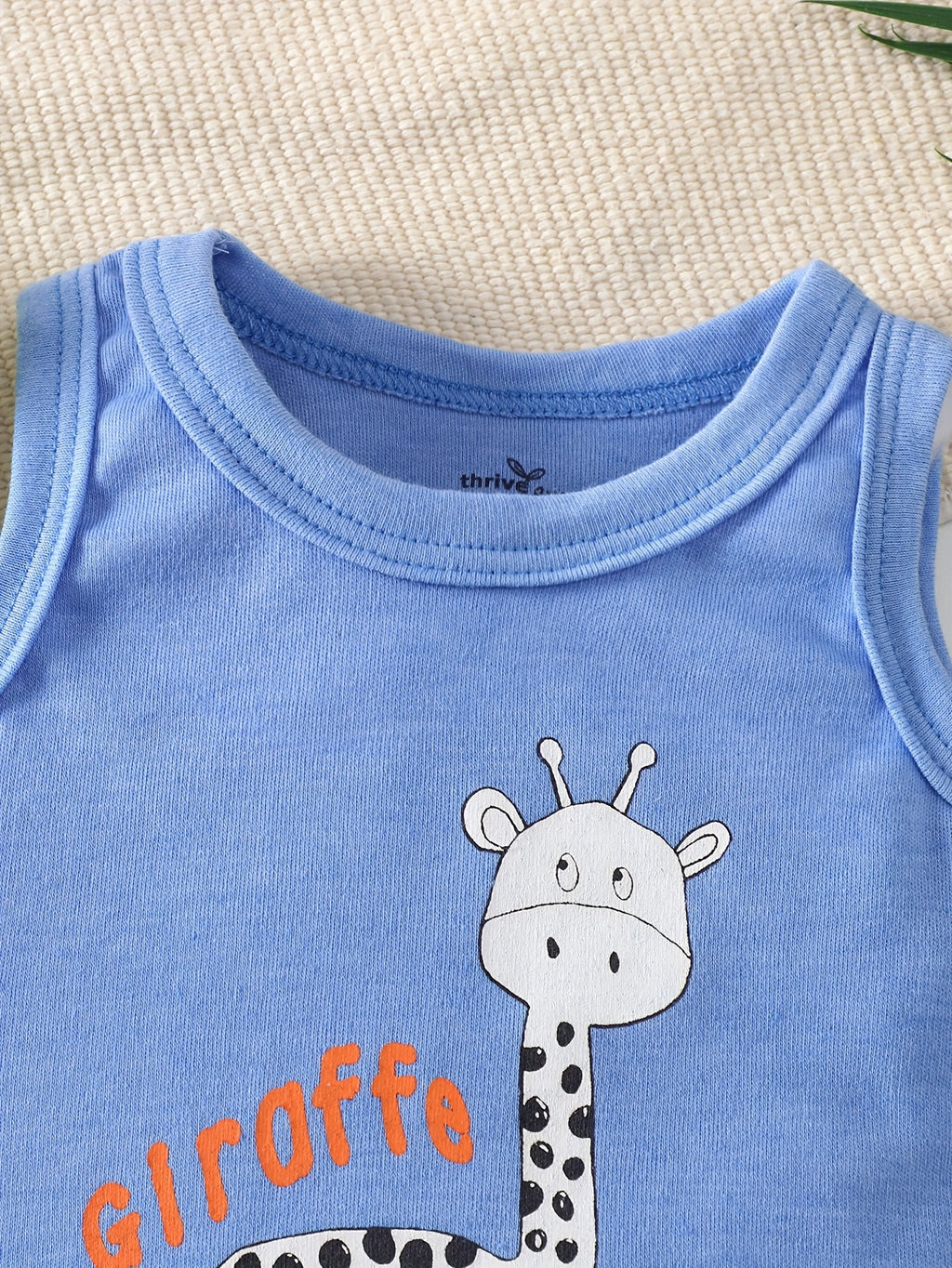 T-shirts sans manches pour nouveau-né printemps/été, tissu doux — Monptitlou