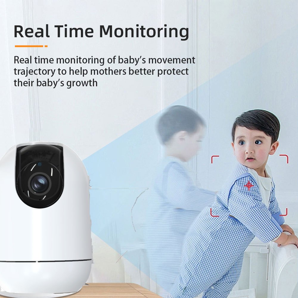 Babyphone 1080P TUYA avec caméra PTZ, batterie rechargeable 5000Mah — Monptitlou