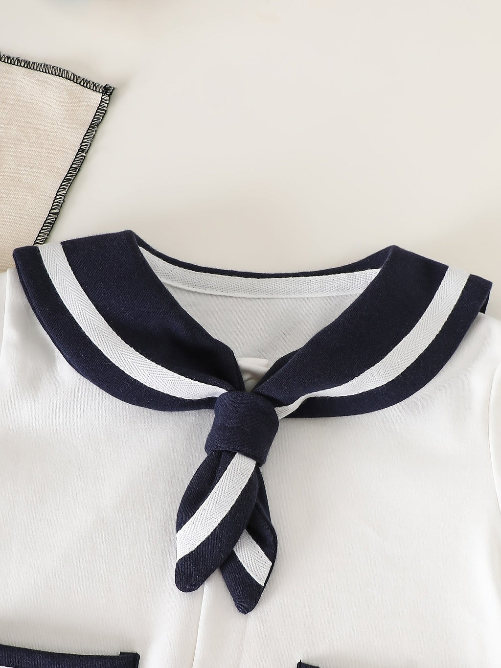 Body bébé été style nautique manches courtes pour filles tenue fine — Monptitlou