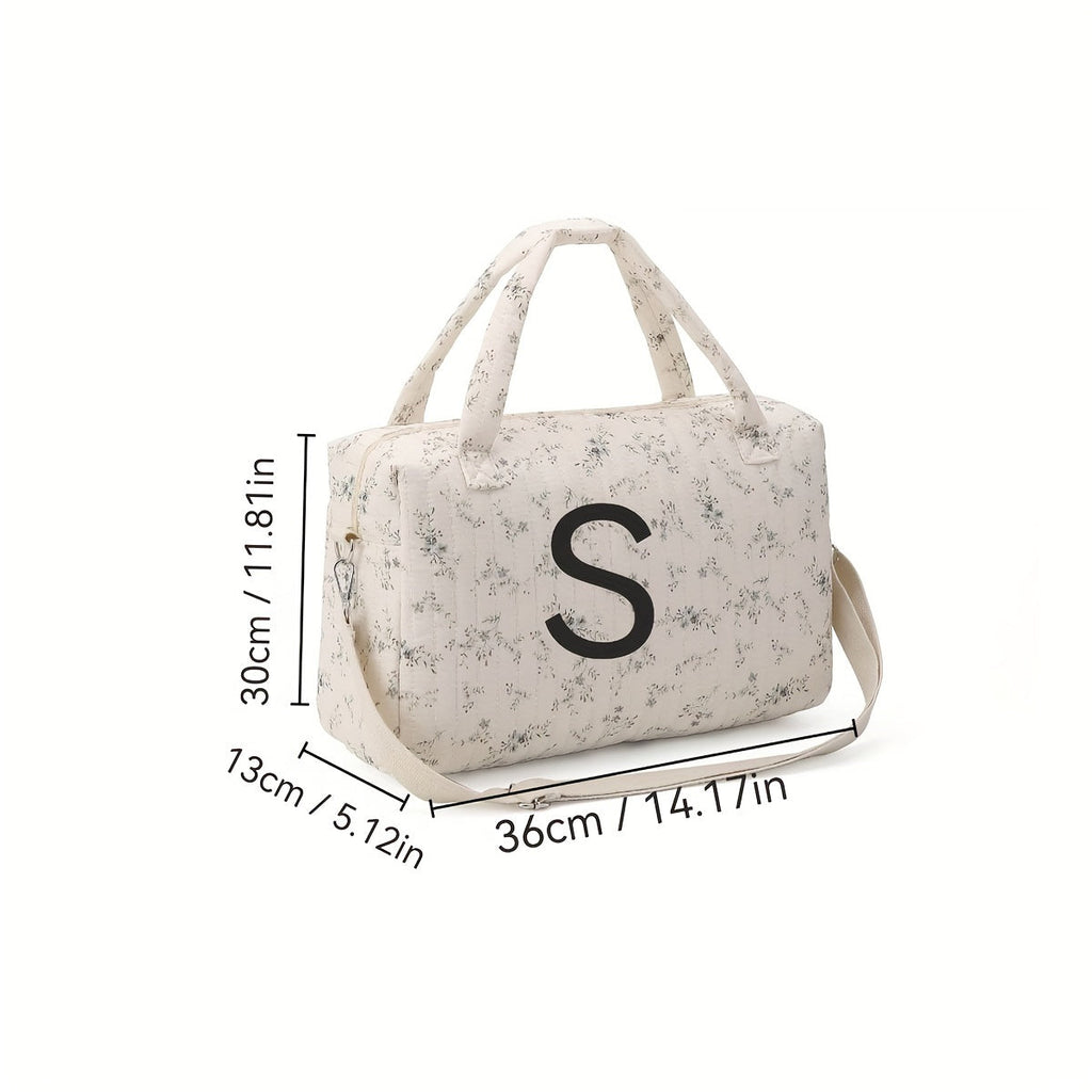 Sac à langer en polyamide imprimé floral avec grande capacité et design — Monptitlou