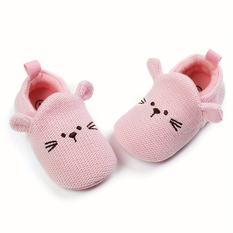 Chaussures premières marches pour bébé garçon et fille, motif dessin animé, semelle souple légère antidérapante, respira