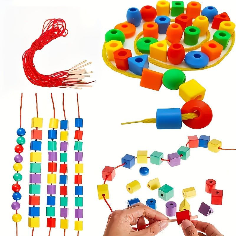 Jouets d'enfilage de perles pour éducation — Monptitlou
