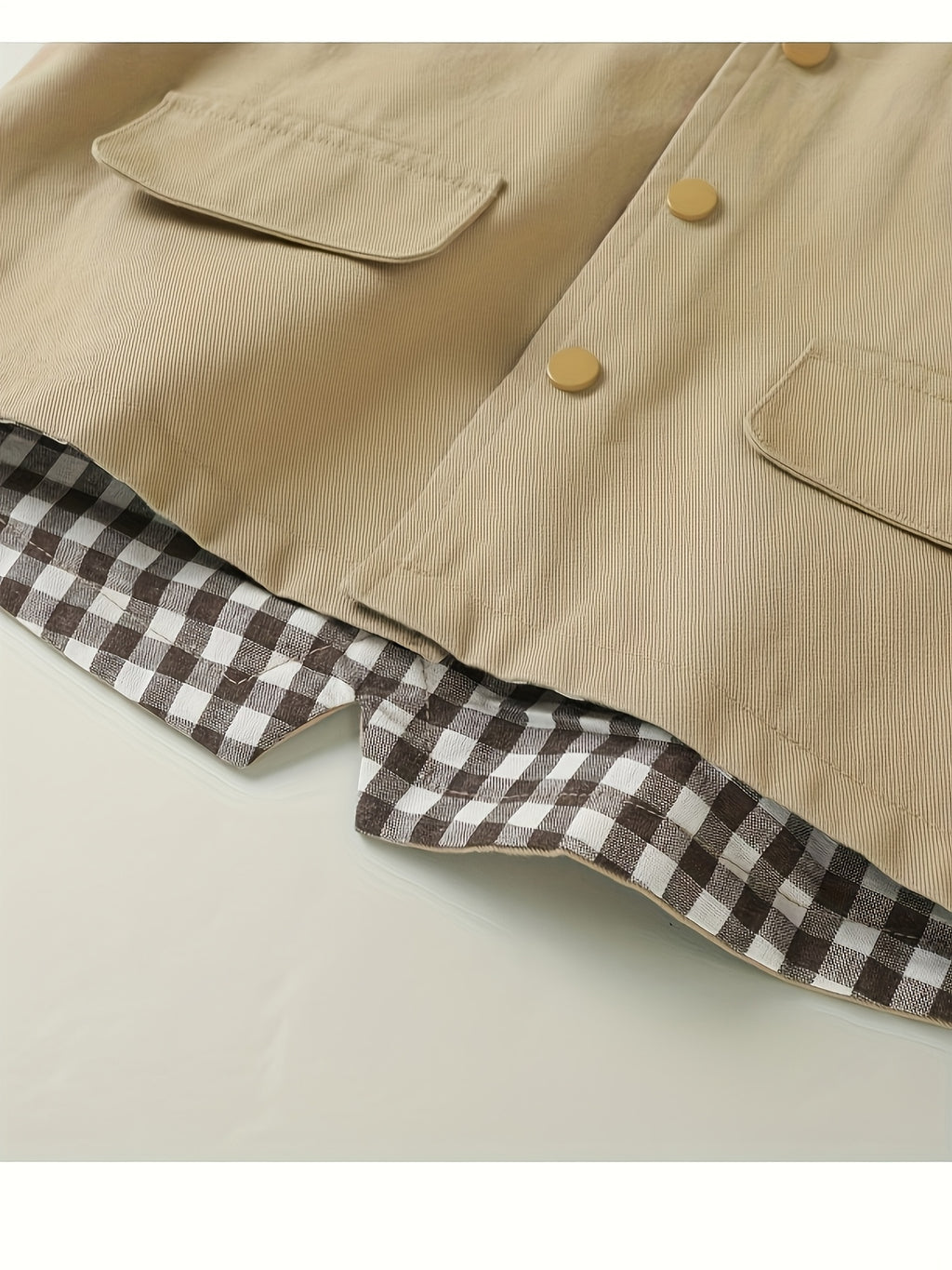 Veste à capuche manches longues couleur unie décontractée pour bébés — Monptitlou