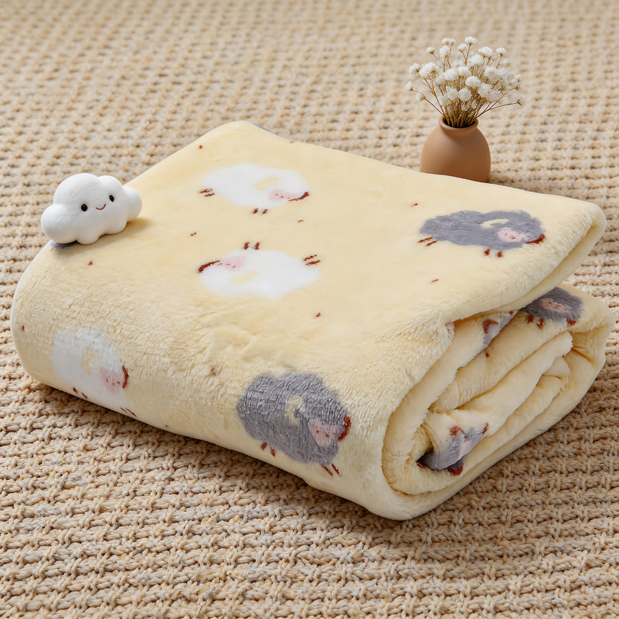 Une couverture à motif de mouton adaptée à toutes les saisons — Monptitlou